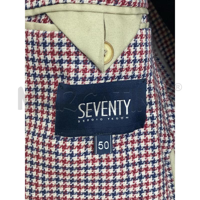 GIACCA UOMO SEVENTY SERGIO TEGON BORD BLU  | Mercatino dell'Usato Torino c.so traiano 4