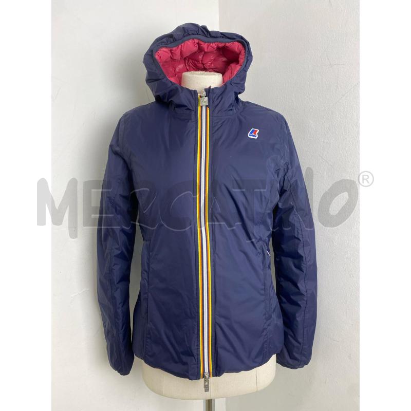 GIUBBOTTO DONNA K WAY LILY THERMO BLU ROSA | Mercatino dell'Usato Torino c.so traiano 1