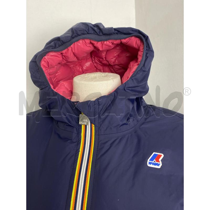 GIUBBOTTO DONNA K WAY LILY THERMO BLU ROSA | Mercatino dell'Usato Torino c.so traiano 2
