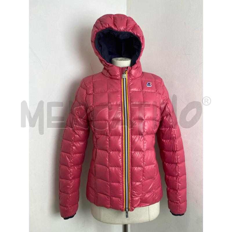GIUBBOTTO DONNA K WAY LILY THERMO BLU ROSA | Mercatino dell'Usato Torino c.so traiano 4