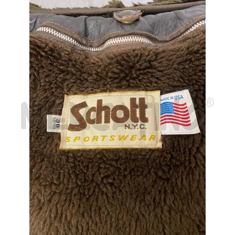 GIUBBOTTO SCHOTT 684 SM MARRONE | Mercatino dell'Usato Torino c.so traiano 4