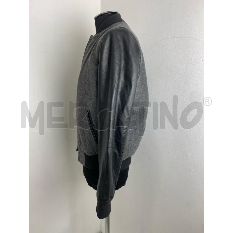 GIUBBOTTO UOMO DICKIES PELLE LANA GRIGIO NERO | Mercatino dell'Usato Torino c.so traiano 2