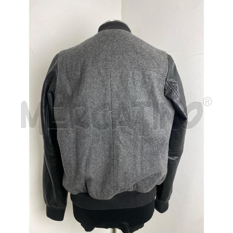 GIUBBOTTO UOMO DICKIES PELLE LANA GRIGIO NERO | Mercatino dell'Usato Torino c.so traiano 3