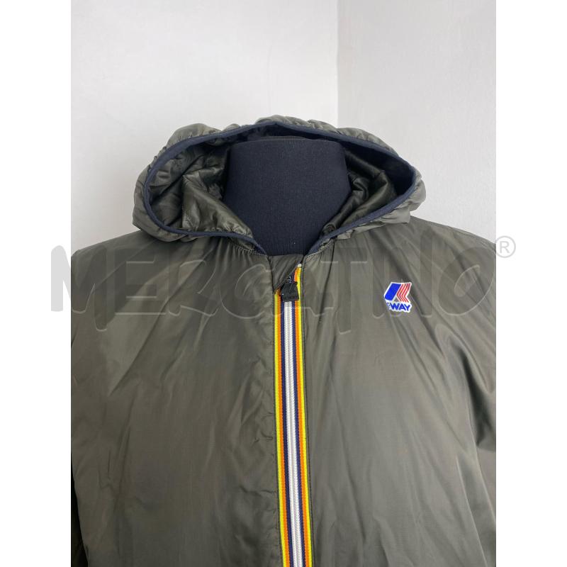 GIUBBOTTO UOMO K-WAY VERDE  | Mercatino dell'Usato Torino c.so traiano 2