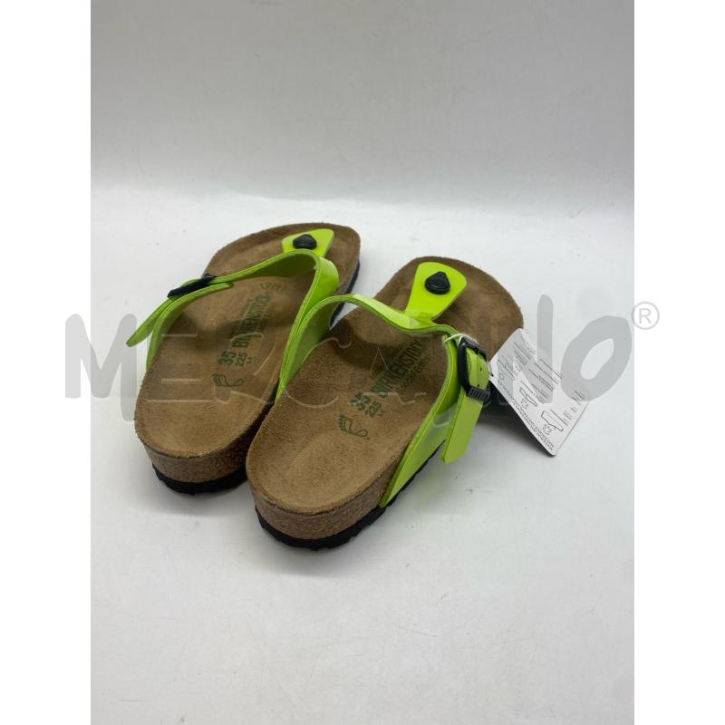 INFRADITO DONNA BIRKENSTOCK LIME  | Mercatino dell'Usato Torino c.so traiano 2