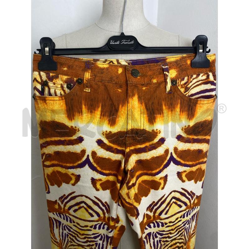 JEANS DONNA JUST CAVALLI ARANCIONE | Mercatino dell'Usato Torino c.so traiano 3
