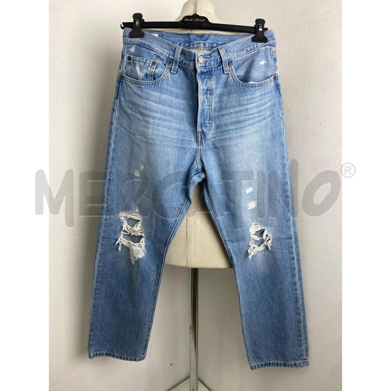 JEANS DONNA LEVIS 501 AZZUR  | Mercatino dell'Usato Torino c.so traiano 1