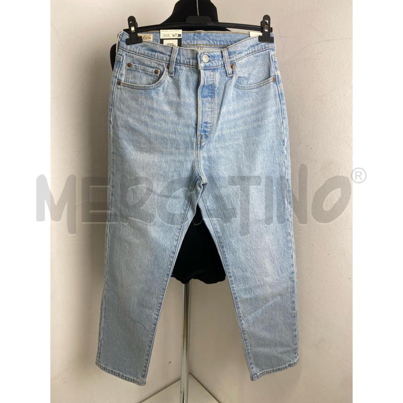 JEANS DONNA LEVIS 501 CROPPED AZZUR  | Mercatino dell'Usato Torino c.so traiano 1