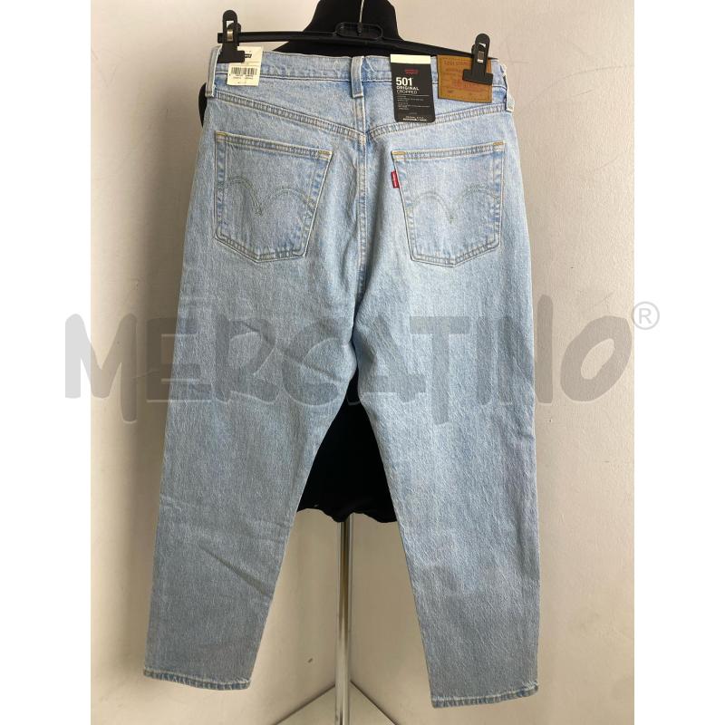 JEANS DONNA LEVIS 501 CROPPED AZZUR  | Mercatino dell'Usato Torino c.so traiano 3