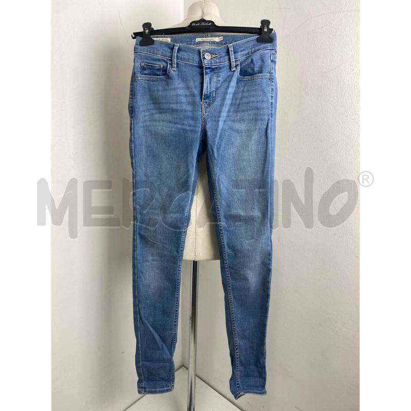 JEANS DONNA LEVIS 710SUPER SKINNY AZZUR  | Mercatino dell'Usato Torino c.so traiano 1