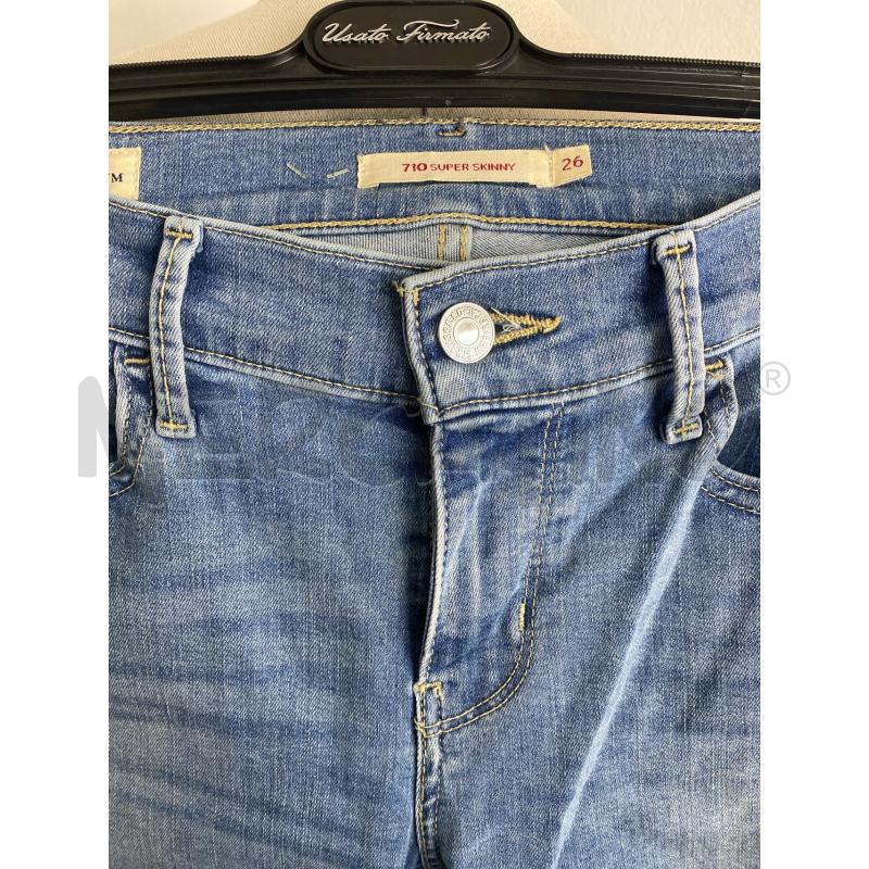JEANS DONNA LEVIS 710SUPER SKINNY AZZUR  | Mercatino dell'Usato Torino c.so traiano 2