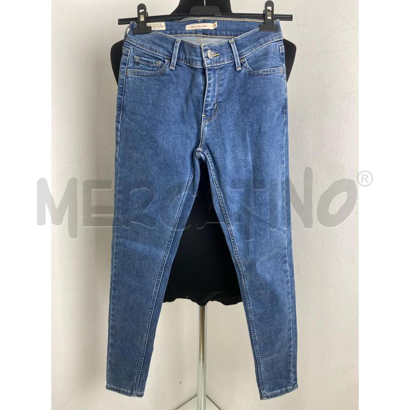 JEANS DONNA LEVIS 710SUPER SKINNY BLU | Mercatino dell'Usato Torino c.so traiano 1