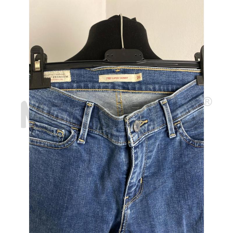 JEANS DONNA LEVIS 710SUPER SKINNY BLU | Mercatino dell'Usato Torino c.so traiano 2