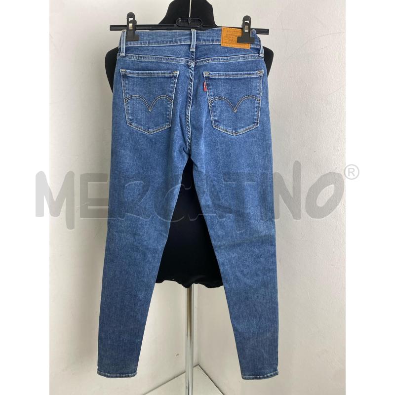 JEANS DONNA LEVIS 710SUPER SKINNY BLU | Mercatino dell'Usato Torino c.so traiano 3