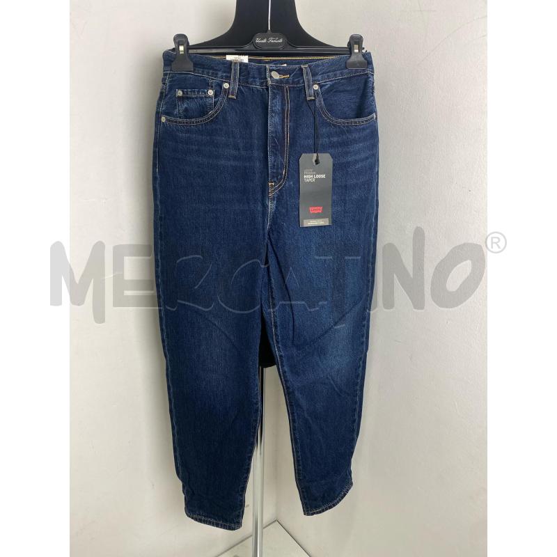 JEANS DONNA LEVIS HIGH LOOSE TAPER BLU SCUR | Mercatino dell'Usato Torino c.so traiano 1