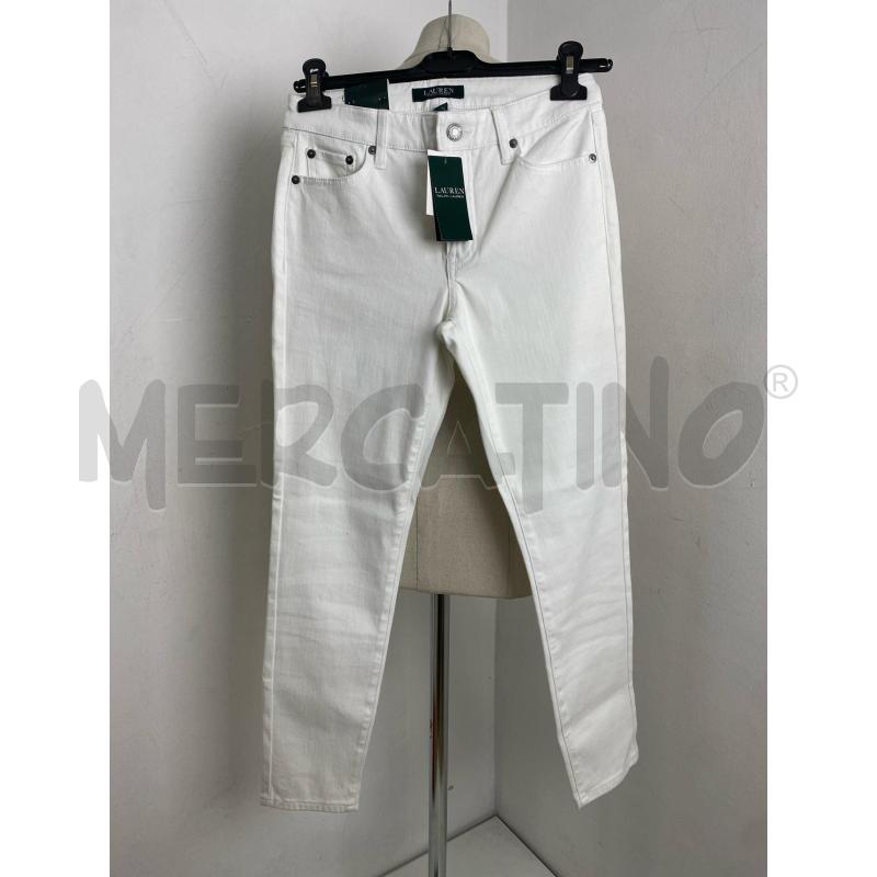 JEANS DONNA RALPH LAUREN SKINNY ANKLE BIANC | Mercatino dell'Usato Torino c.so traiano 1