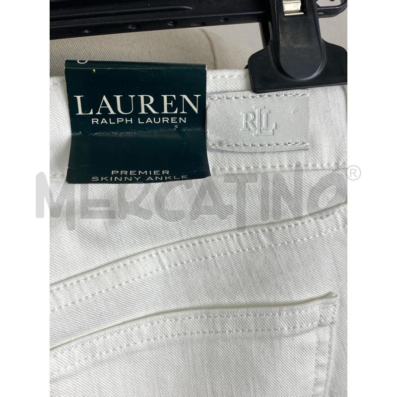 JEANS DONNA RALPH LAUREN SKINNY ANKLE BIANC | Mercatino dell'Usato Torino c.so traiano 4