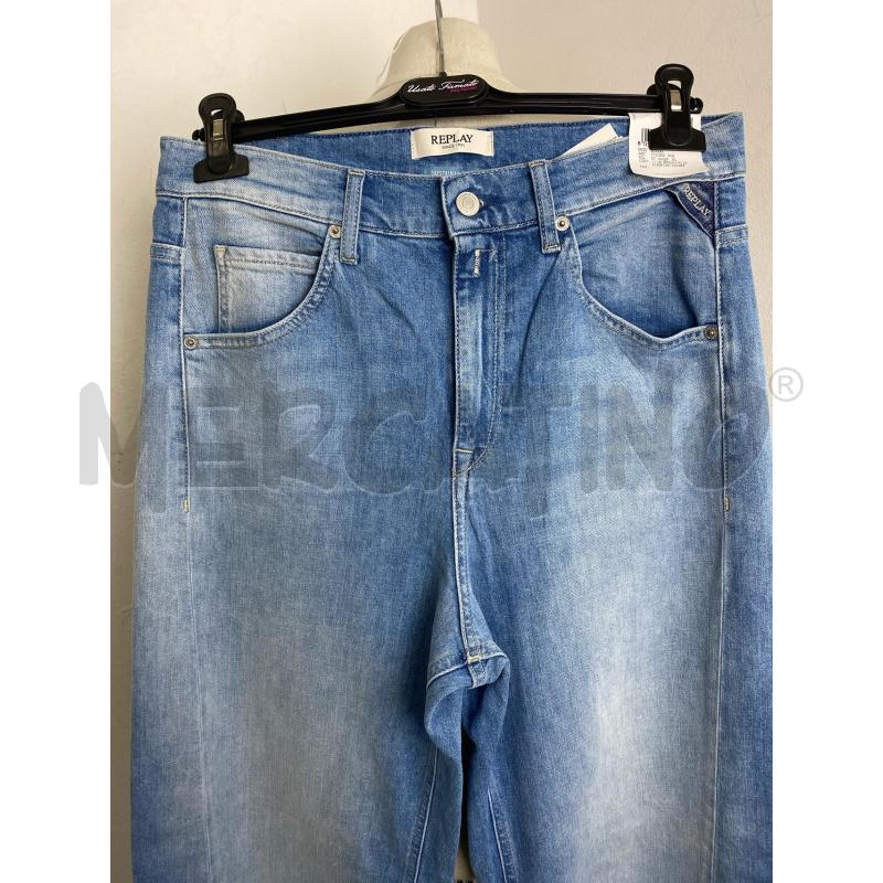 JEANS DONNA REPLAY BAGGY AZZURRO  | Mercatino dell'Usato Torino c.so traiano 3