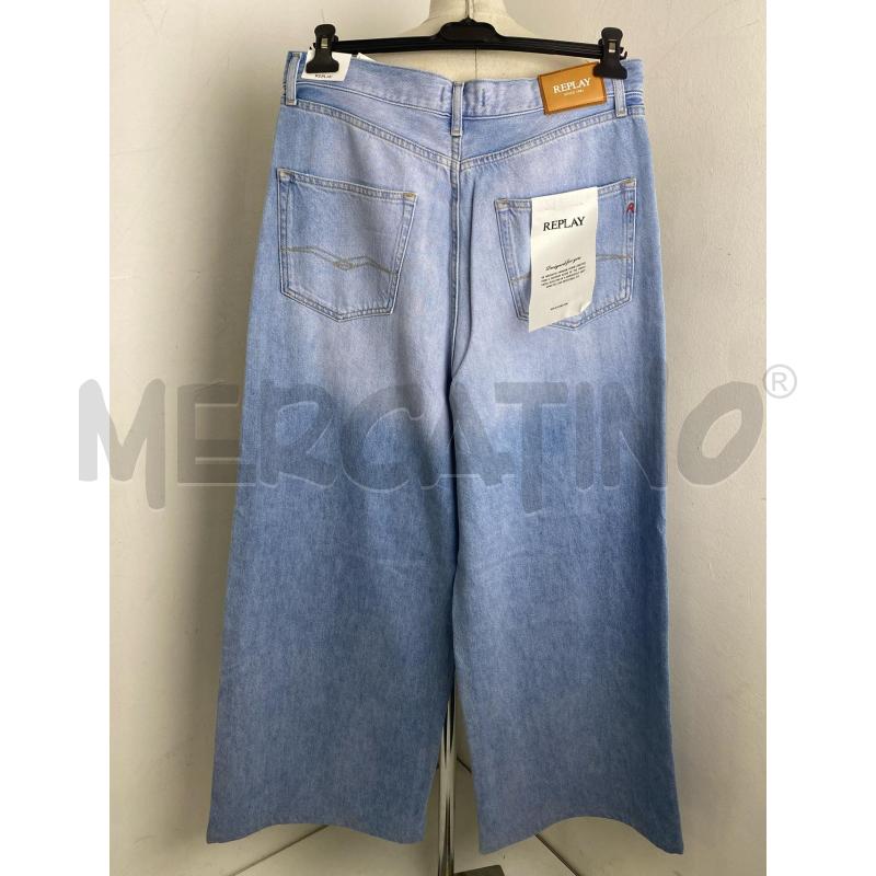 JEANS DONNA REPLAY MARGOTT BAGGY AZZUR | Mercatino dell'Usato Torino c.so traiano 4