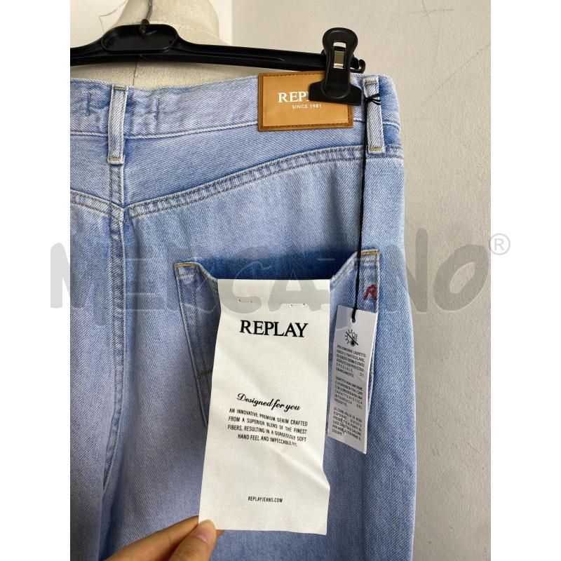 JEANS DONNA REPLAY MARGOTT BAGGY CHIARO | Mercatino dell'Usato Torino c.so traiano 4