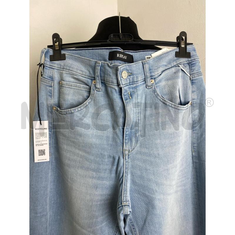 JEANS DONNA REPLAY NARJA BAGGY AZZUR | Mercatino dell'Usato Torino c.so traiano 2