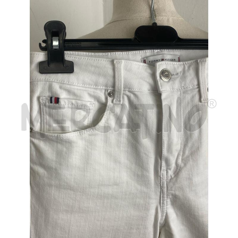 JEANS DONNA TOMMY HILFINGER BIANCO | Mercatino dell'Usato Torino c.so traiano 2