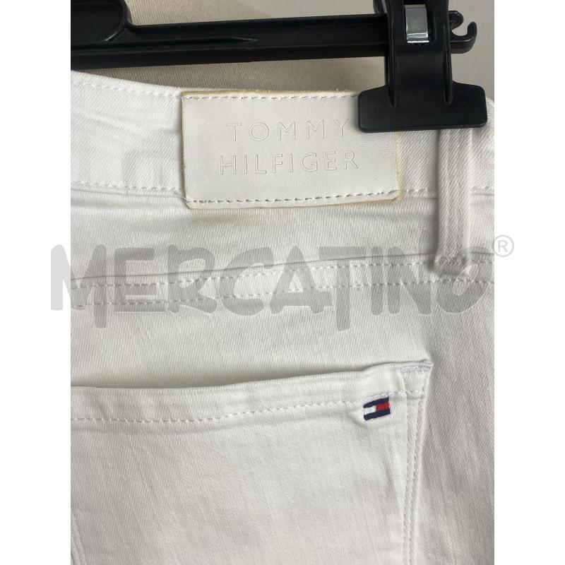 JEANS DONNA TOMMY HILFINGER BIANCO | Mercatino dell'Usato Torino c.so traiano 4