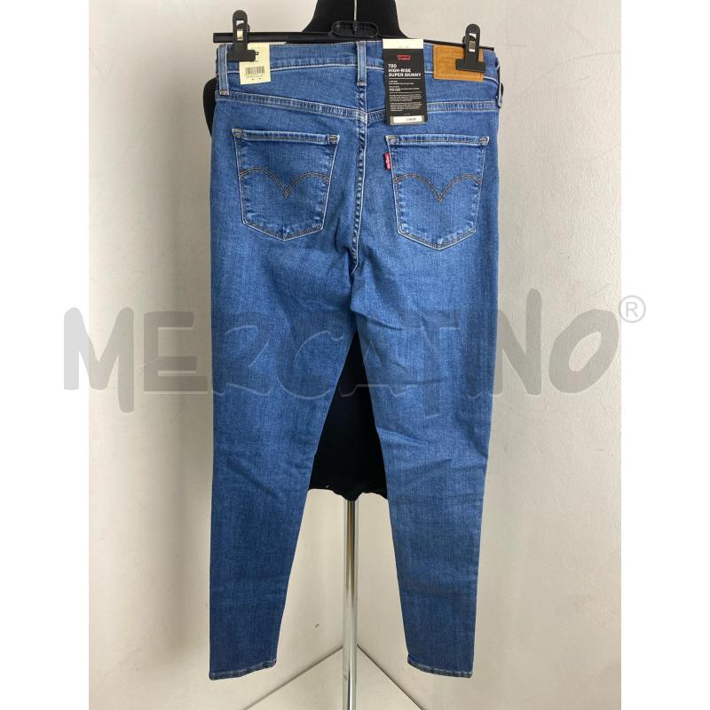 JEANS LEVIS 720 HIGH RISE SUPER SKINNY AZZUR | Mercatino dell'Usato Torino c.so traiano 4