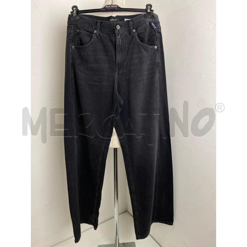 JEANS UOMO REPLAY NARJA BAGGY NERO | Mercatino dell'Usato Torino c.so traiano 1