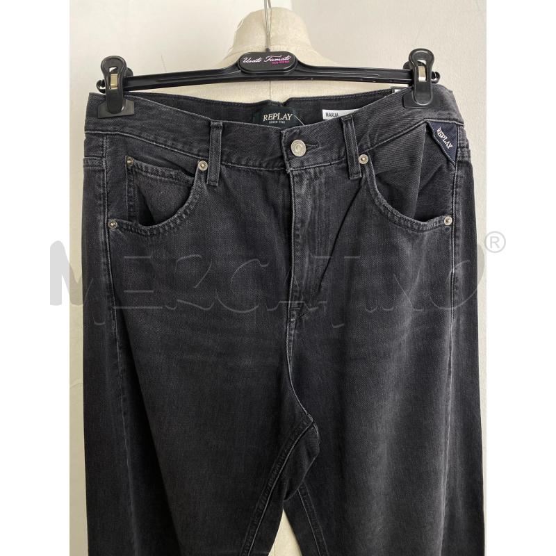JEANS UOMO REPLAY NARJA BAGGY NERO | Mercatino dell'Usato Torino c.so traiano 2