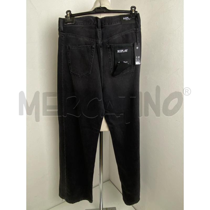 JEANS UOMO REPLAY NARJA BAGGY NERO | Mercatino dell'Usato Torino c.so traiano 3