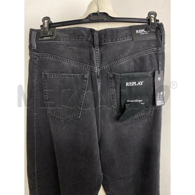 JEANS UOMO REPLAY NARJA BAGGY NERO | Mercatino dell'Usato Torino c.so traiano 4
