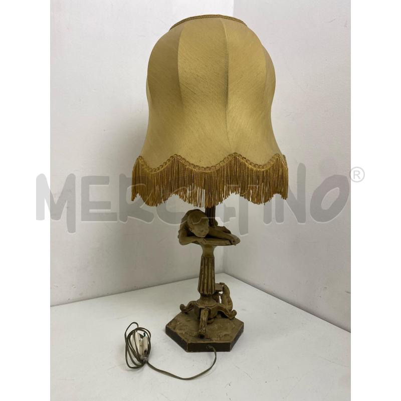 LAMPADA DA TAVOLO TERRACOTTA CON SCULTURA | Mercatino dell'Usato Torino c.so traiano 1