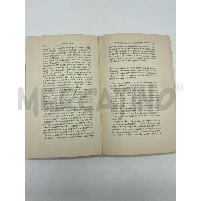 LIBRO GUERRA D'ETIOPIA | Mercatino dell'Usato Torino c.so traiano 2