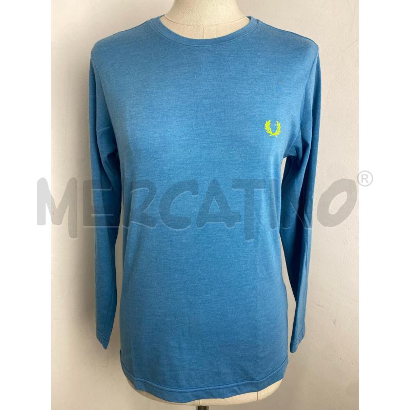 MAGLIA DONNA FRED PERRY AZZURRA | Mercatino dell'Usato Torino c.so traiano 1