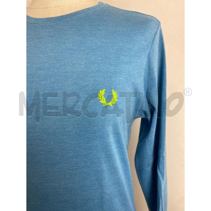 MAGLIA DONNA FRED PERRY AZZURRA | Mercatino dell'Usato Torino c.so traiano 2