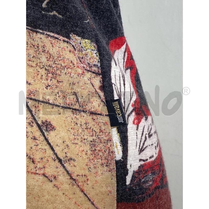 MAGLIA DONNA JUST CAVALLI MISTO LANA GRIGIO SCURO | Mercatino dell'Usato Torino c.so traiano 4