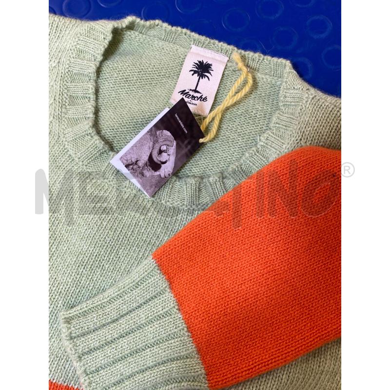 MAGLIA DONNA MARCHE LANECARDATE VERDE ARANC  | Mercatino dell'Usato Torino c.so traiano 5