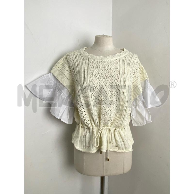 MAGLIA DONNA TWINSET BIANCA | Mercatino dell'Usato Torino c.so traiano 1