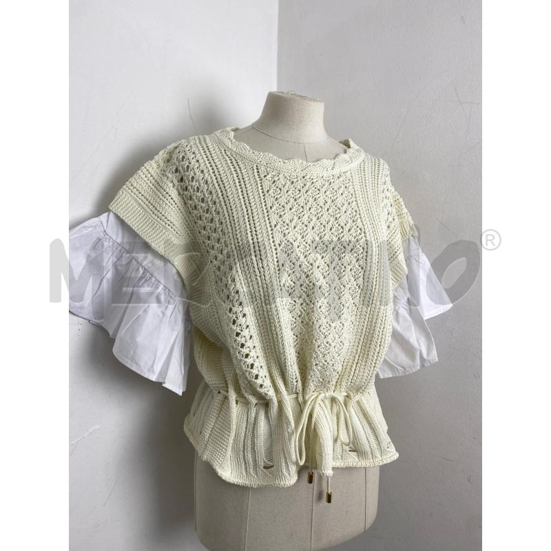 MAGLIA DONNA TWINSET BIANCA | Mercatino dell'Usato Torino c.so traiano 2