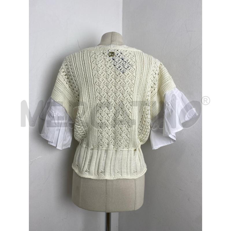 MAGLIA DONNA TWINSET BIANCA | Mercatino dell'Usato Torino c.so traiano 3