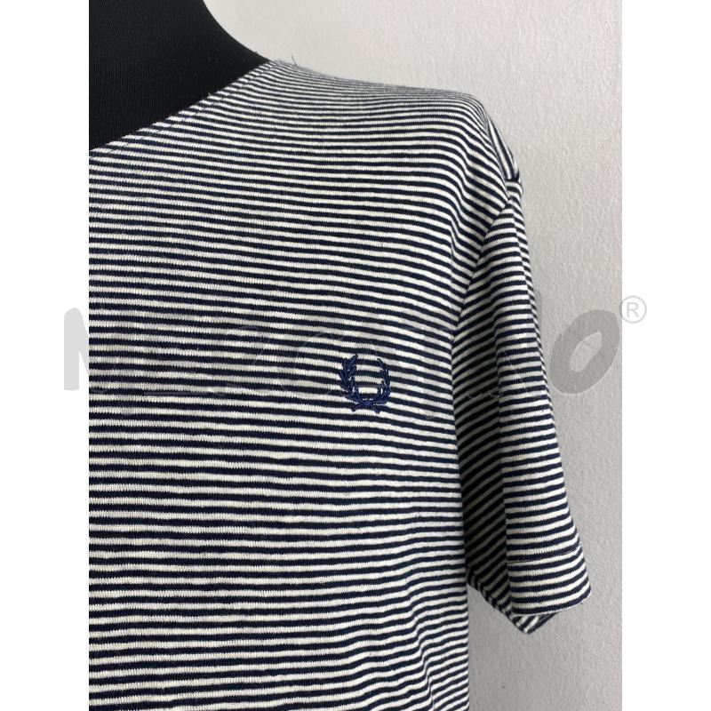 MAGLIA UOMO FRED PERRY RIGHE BIANCHE E BLU | Mercatino dell'Usato Torino c.so traiano 2