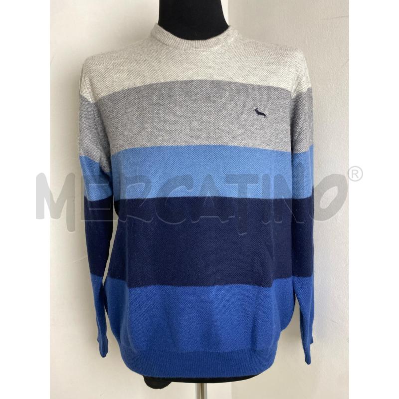 MAGLIA UOMO HARMONT&BLAINE BLU GRIG | Mercatino dell'Usato Torino c.so traiano 1