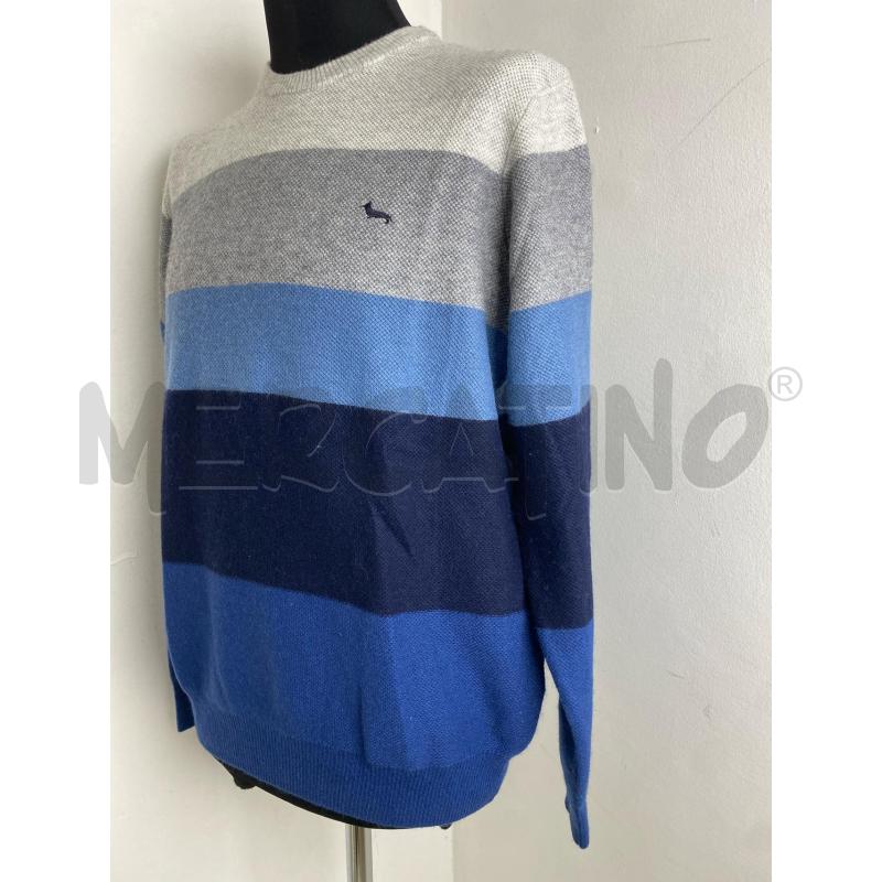 MAGLIA UOMO HARMONT&BLAINE BLU GRIG | Mercatino dell'Usato Torino c.so traiano 3