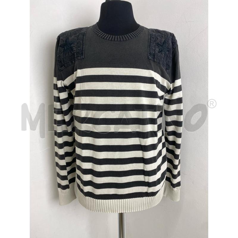 MAGLIA UOMO ICEBERG GRIGIO SCURO RIGHE BIANCHE | Mercatino dell'Usato Torino c.so traiano 1