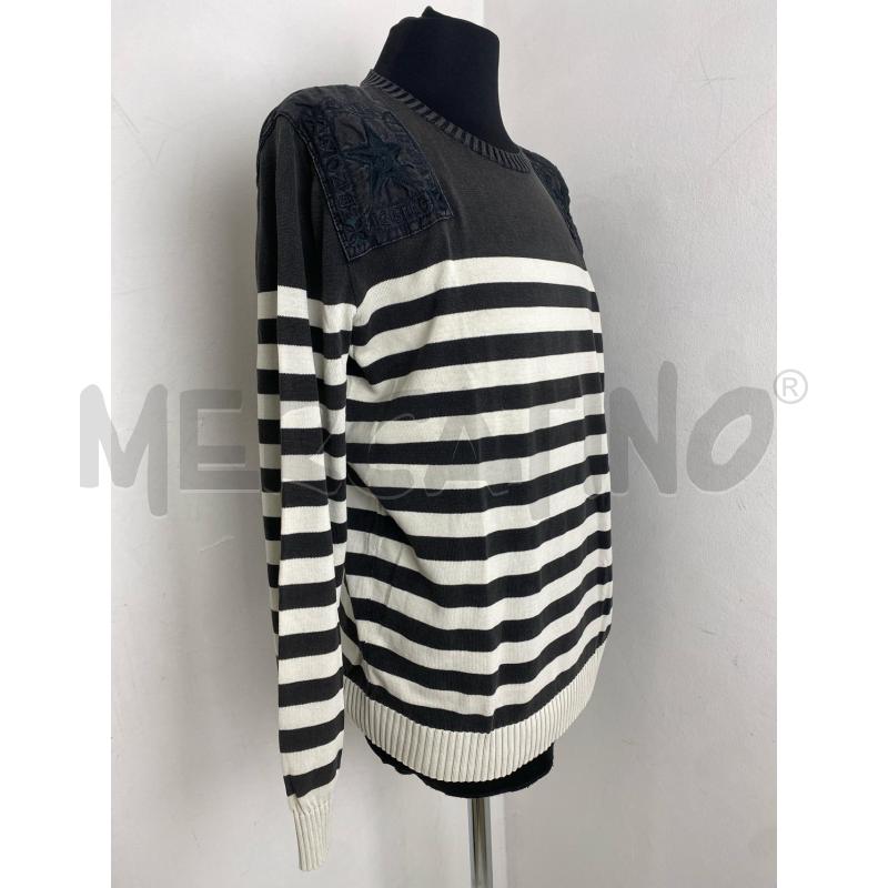 MAGLIA UOMO ICEBERG GRIGIO SCURO RIGHE BIANCHE | Mercatino dell'Usato Torino c.so traiano 2