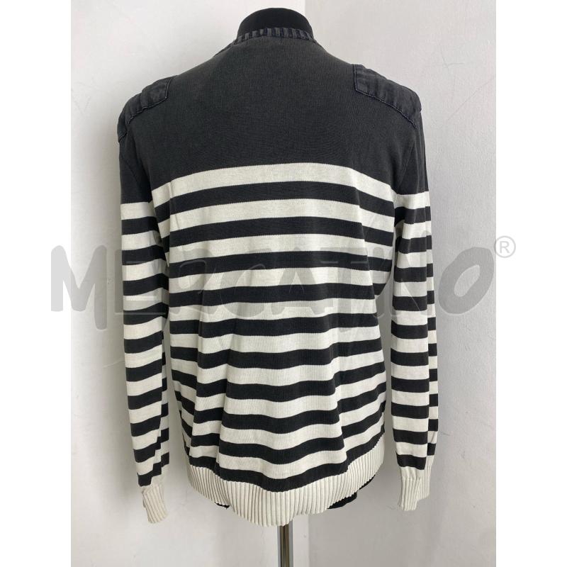 MAGLIA UOMO ICEBERG GRIGIO SCURO RIGHE BIANCHE | Mercatino dell'Usato Torino c.so traiano 3