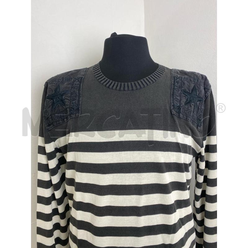 MAGLIA UOMO ICEBERG GRIGIO SCURO RIGHE BIANCHE | Mercatino dell'Usato Torino c.so traiano 4