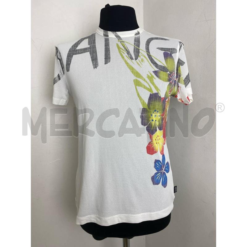 MAGLIA UOMO VERSACE JEANS COUTURE BIANCA CON FIORI | Mercatino dell'Usato Torino c.so traiano 1