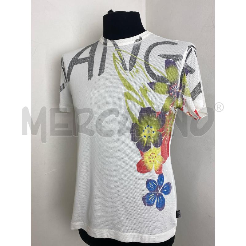 MAGLIA UOMO VERSACE JEANS COUTURE BIANCA CON FIORI | Mercatino dell'Usato Torino c.so traiano 2